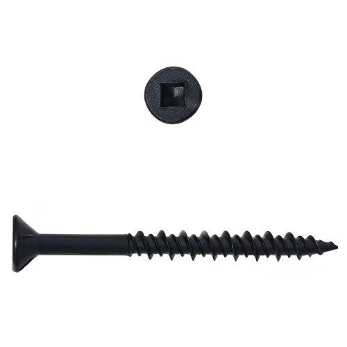 Flat Head Square Drive Floor Screws Steel Phosphate (8 x 3") - 1500 pc