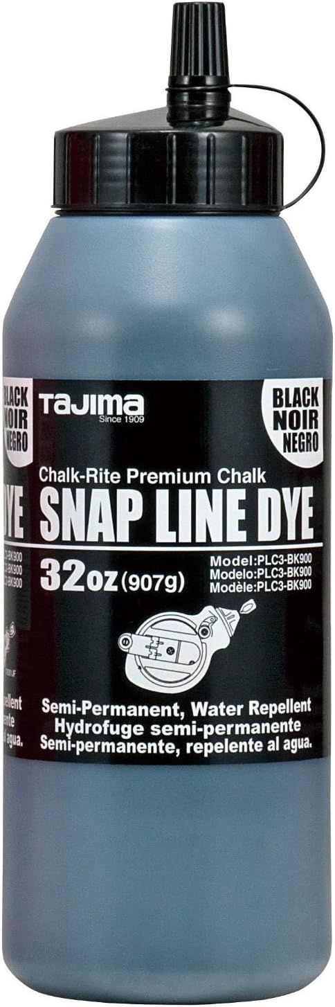 Tajima PLC3-BK900 Black Semi-Permanant Chalk 32oz.