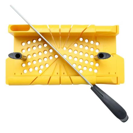 STANLEY 14.5-inch Deluxe Clamping Miter Box with 14-inch Saw