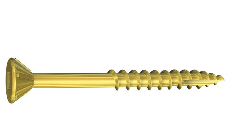 Woody 10 x 3-in Square Drive, Flat Head, Coarse Thread Screws (Bulk)