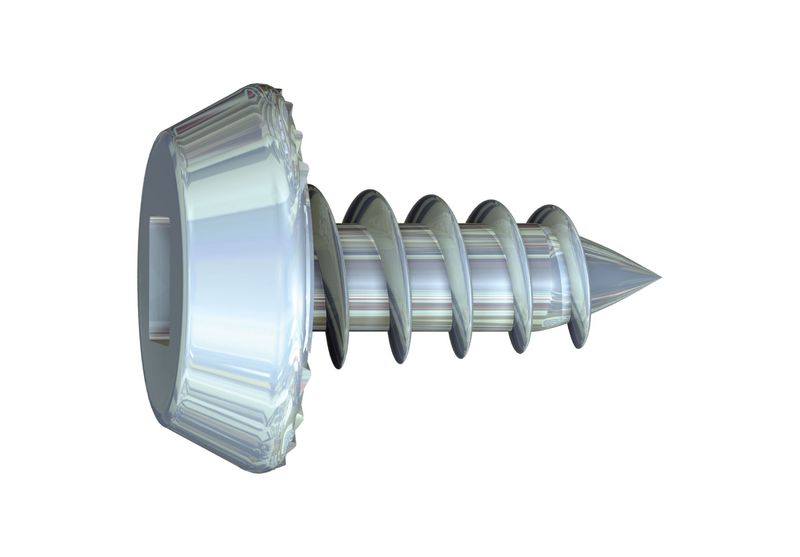 8 x 9/16-in Square, Pan Framing Head, Fine Thread, Streaker Point Clear Zinc Screws (Bulk)