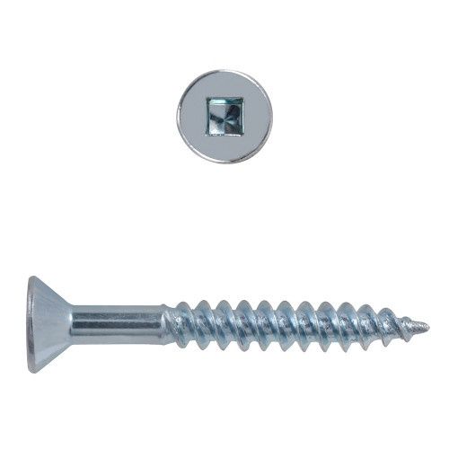 10 x 4" Flat Head Square Drive Wood Screws Zinc 800 Pcs