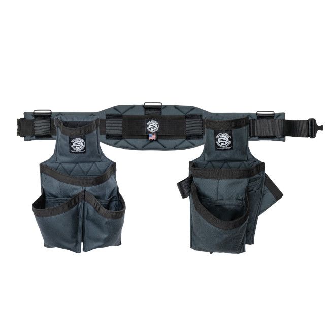 Occidental Badger Series Gunmetal Grey Carpenter Tool Belt - Large