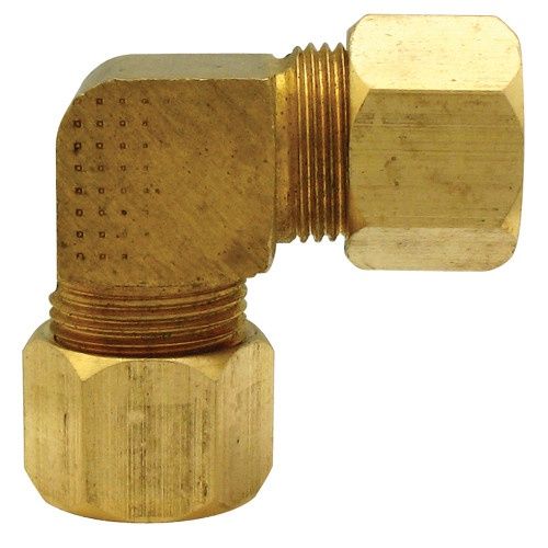 3/8" Compression Elbow 90° Brass 1Pcs