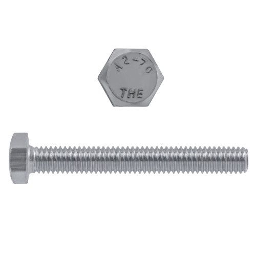M10-1.50 x 80mm Metric Hex Hd Cap Scr 18.8 SS Coarse DIN933 FT 10 Pcs