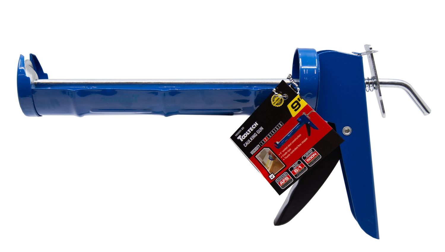 Cradle-Style Caulking Gun with Auto Flow Stop 9in Blue