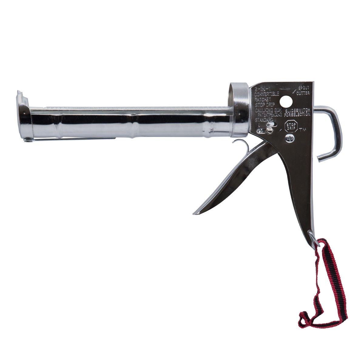 Cradle-Style Chrome Barrel Caulking Gun 9 in