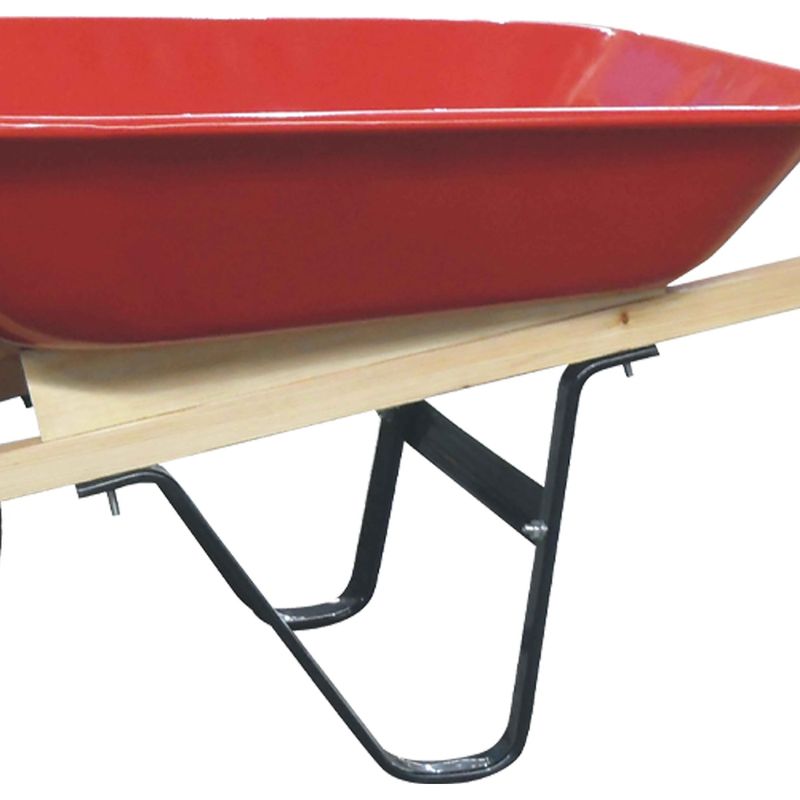 Gardeners Wheelbarrow 4 cu.ft Steel Tray Air Tire Wooden Handle