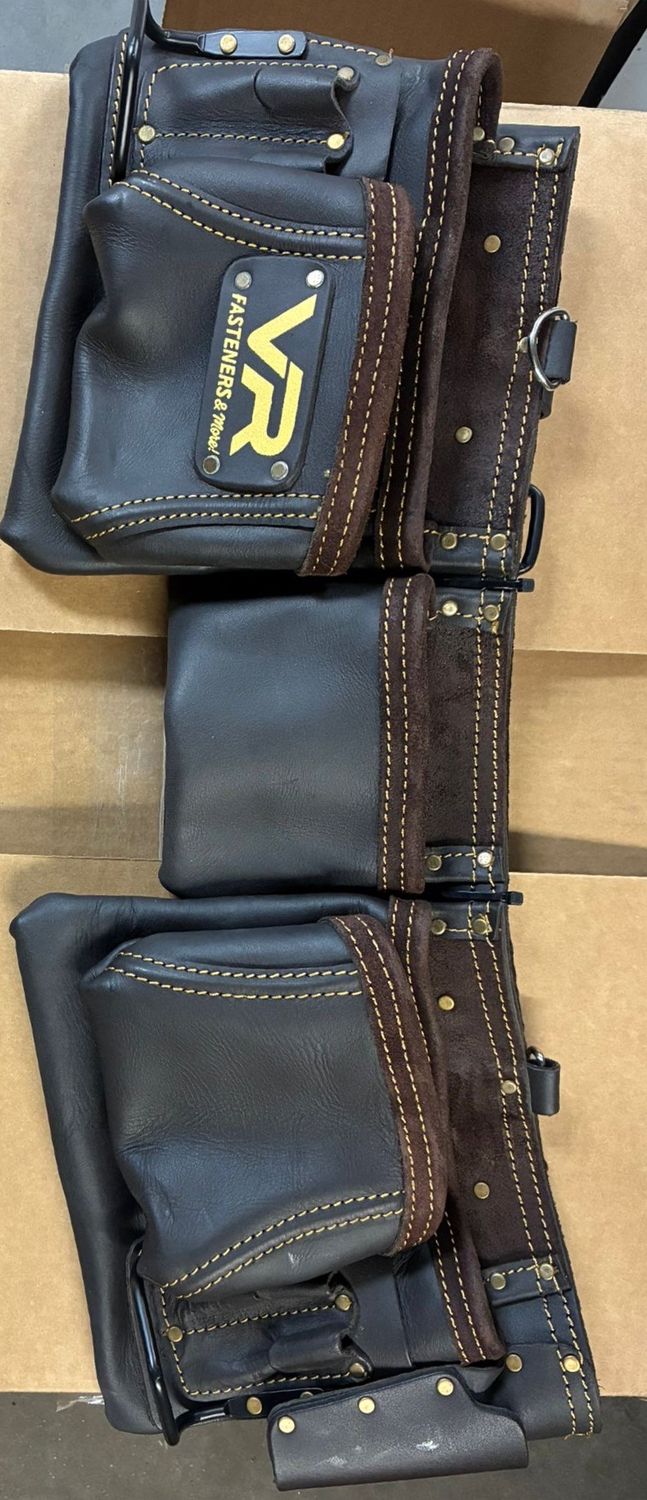 LA011 Carpenter Tool Belt OilTan Top/ Full Grain (1.6-1.8mm) with GRain Leather Belt