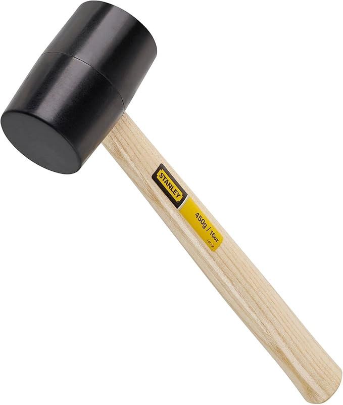 STANLEY 16 oz Rubber Mallet with Shock Absorbing Handle and Soft Face