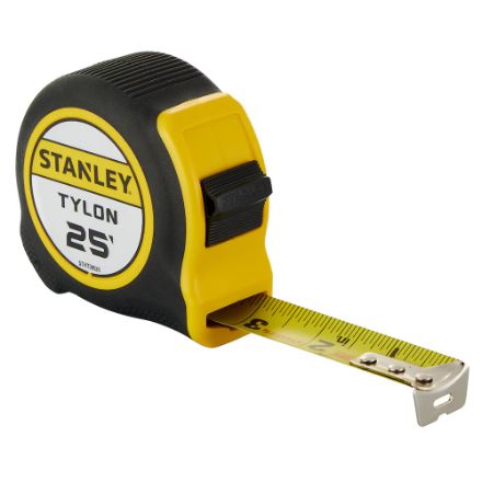STANLEY 25 ft. x 1-inch Tylon Tape Measure with Durable Coating