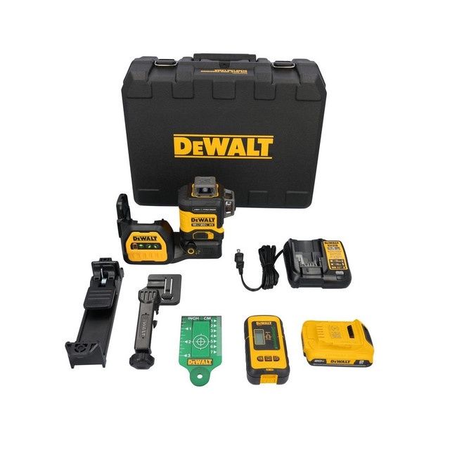 Dewalt 20V MAX XR 3 x 360 High Precision Green Laser Level 2.0Ah Kit