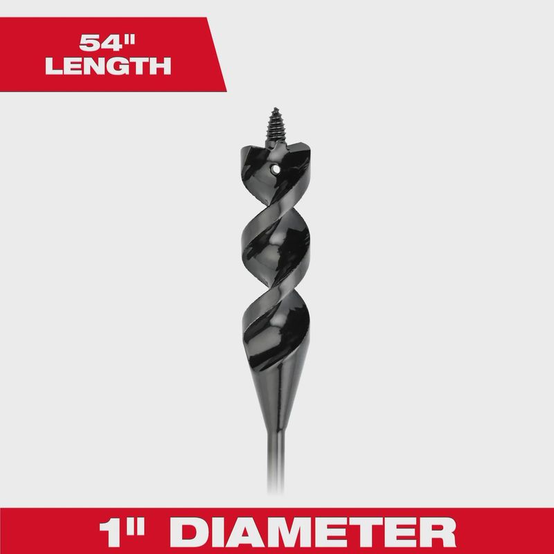 Milwaukee-1 in. X 54 in. Cable Auger Bit