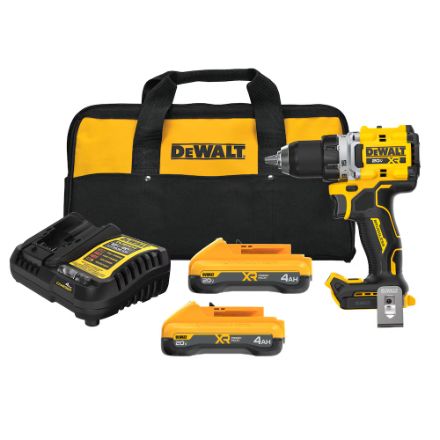 DEWALT 20V MAX XR Brushless Cordless 1/2 in. Drill/Driver Kit With 2x POWERPACK Batteries