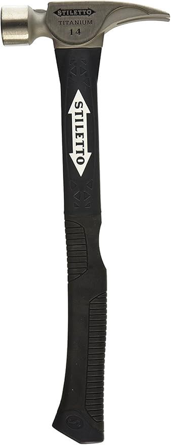 Stiletto TI14SC-F 14 oz Ti Smooth Face with Curved Poly-Fiberglass Handle, 16"