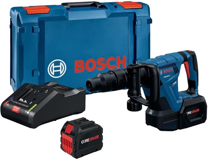 BOSCH GSH18V-5L212 PROFACTOR™ 18V SDS-max® Demolition Hammer with L-Boxx-2 and (2) 12 Ah PROFACTOR™ Batteries