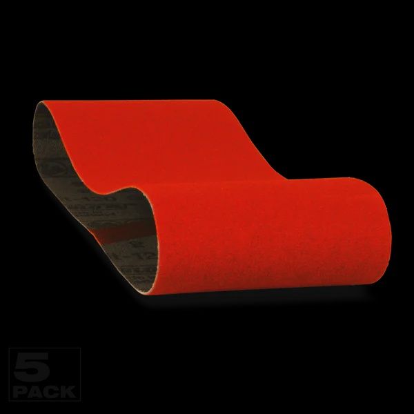 Diablo 3-inch x 18-inch Medium Finish 80 Grit Sand Paper Belt for Wood/Metal/Plastic Sanding (5 Pack)