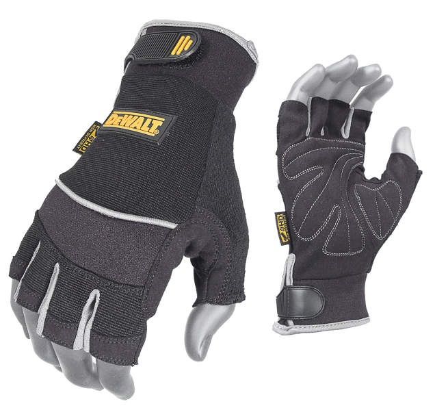 DEWALT DPG230-L Synthetic Leather Technician's Fingerless Gloves