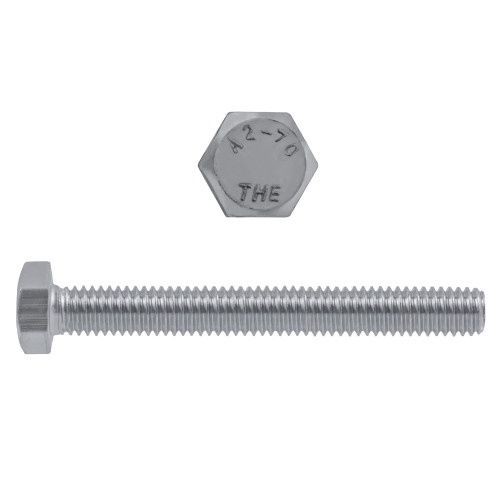 Hillman 5900-720 M16-2.00 x 80mm Metric Hx Hd Cap Scr 18.8 SS Coarse DIN933 FT 5 Pcs