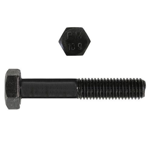 Hillman 612-528 M20-2.50 x 80mm Metric Hex Hd Cap Scr CL 10.9 Coarse Bare DIN931 PT 25 Pcs