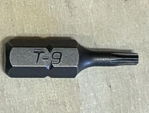 Hillman B231-939 T9 x 1" Torx Security Insert Bit Steel 10Pcs