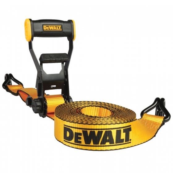 DEWALT 2in x 27ft Heavy-Duty Ratchet Tie-Down Strap 10000lb Break Strength