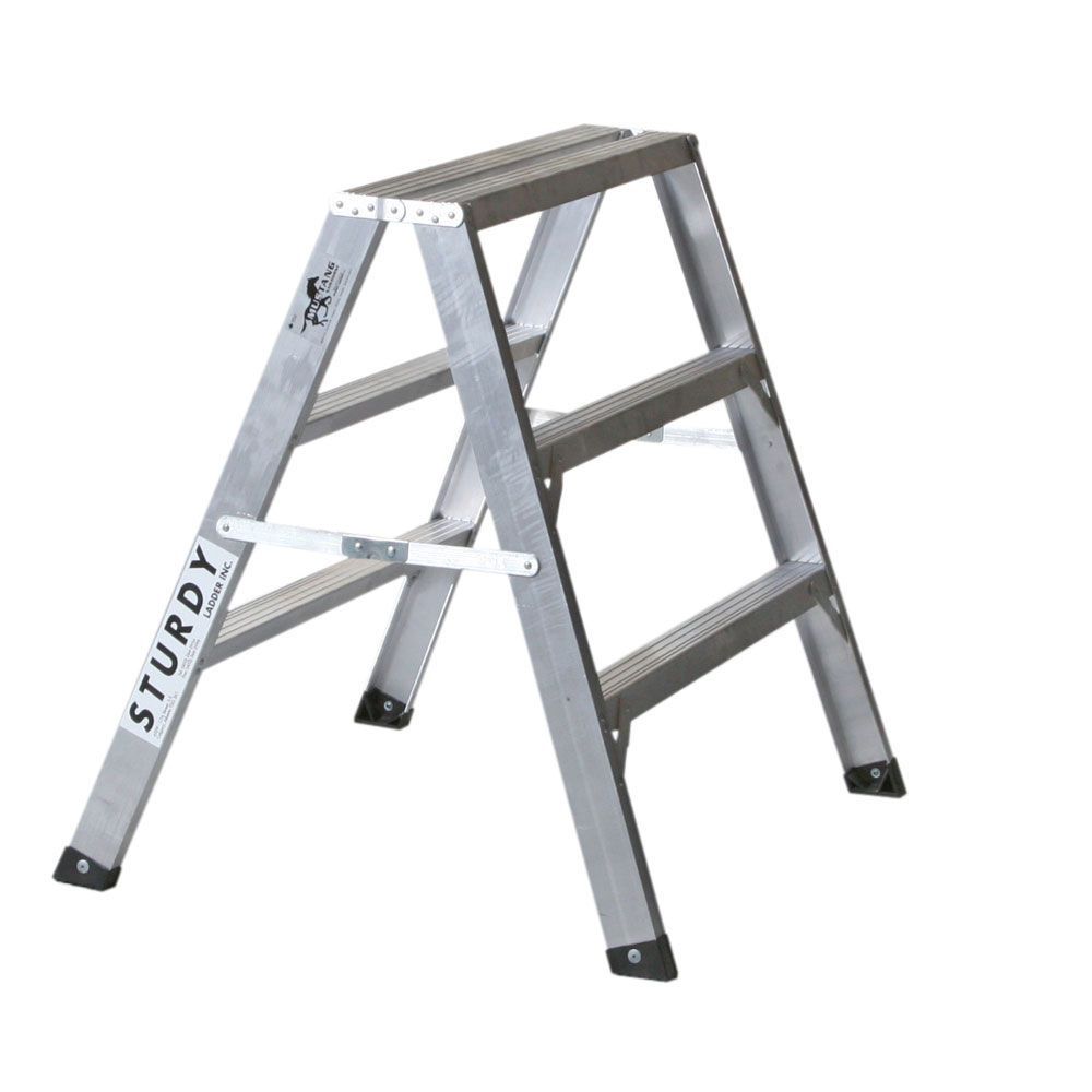 Sturdy 3' Aluminum Sawhorse Ladder