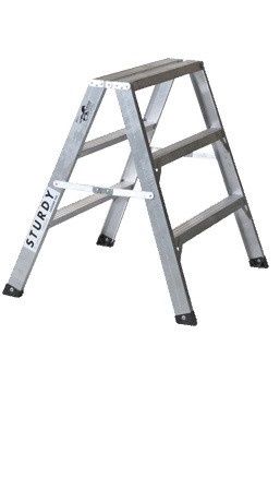Sturdy 130-02 2' Aluminum Sawhorse Ladder