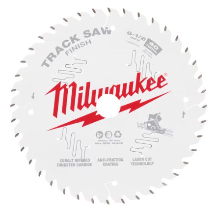 Milwaukee Tool Milwaukee 6-1/2 in. x 40 TPI Carbide Finish Track Saw Blade (1-Pack)
