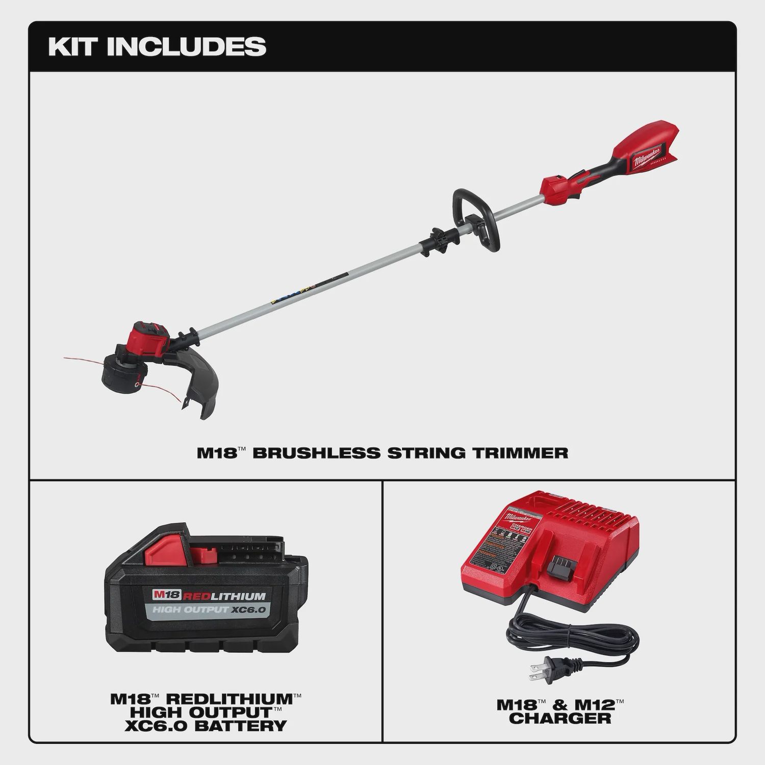 Milwaukee M18™ Brushless String Trimmer Kit