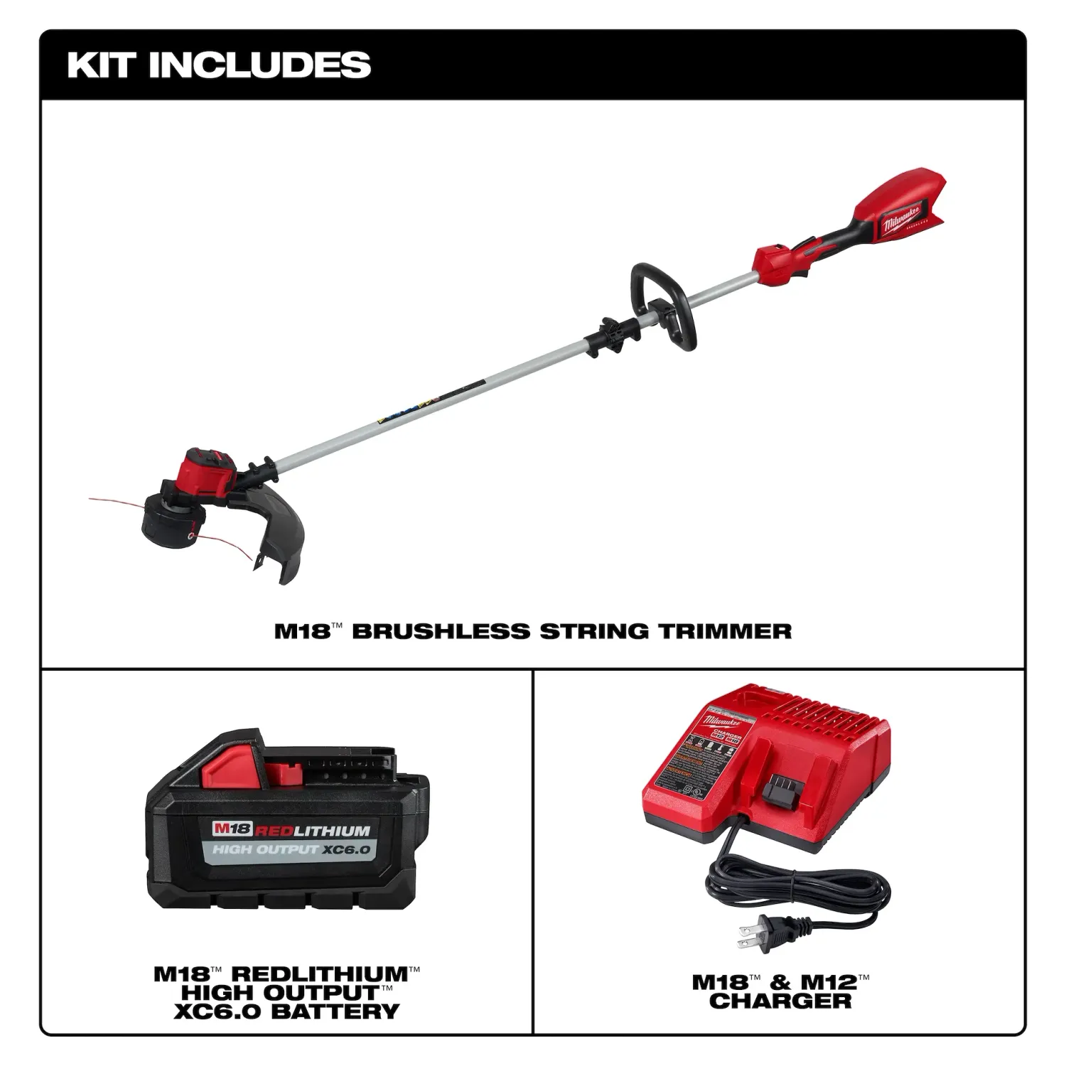Milwaukee M18  Brushless String Trimmer Kit