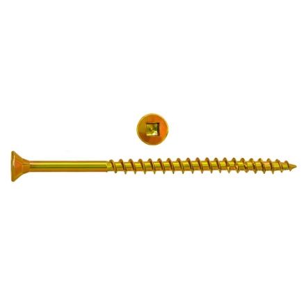 Hillman 8x2in Yellow Zinc Construction Screw 2000-Pieces
