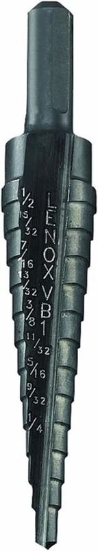 LENOX Step Drill Bit, 1/8 to 1/2 Inch (30881VB1)