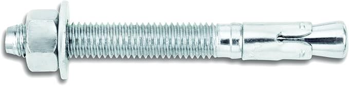 Powers Fastening Innovations 7424SD1 Power-Stud and Sd1 1/2-Inch by 5-1/2-Inch Type Carbon Steel Wedge Expansion Anchor Clip, 50 Per Box