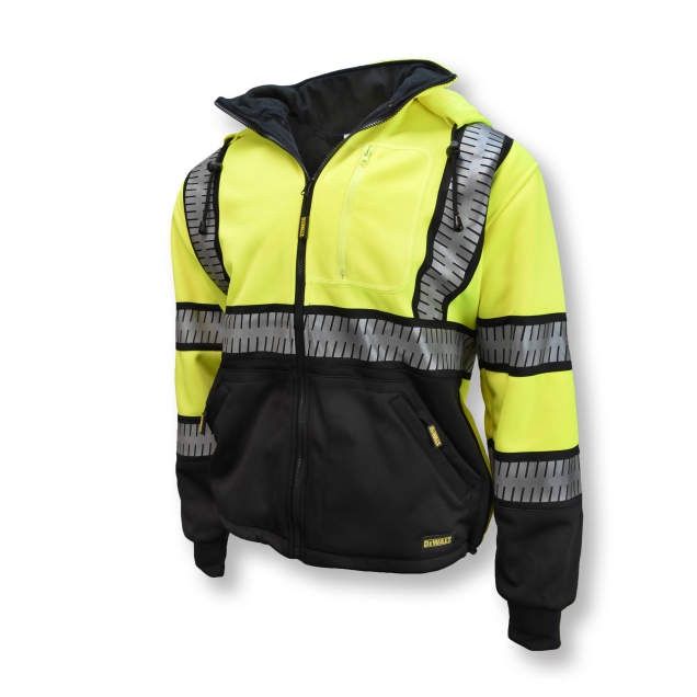 DEWALT DSJ32-3 Deluxe Zip Front Class 3 Hoodie-M