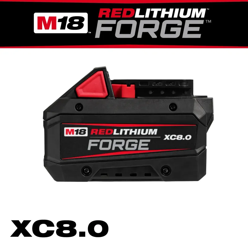 Special Milwaukee Tool 18V M18 Lithium-Ion Extended Capacity (XC) 8.0 Ah REDLITHIUM FORGE Battery