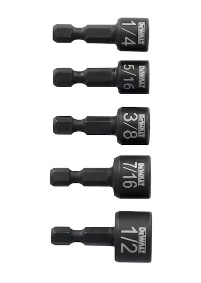 DEWALT ELITE SERIES® Insert Nut Drivers (5 Pc)