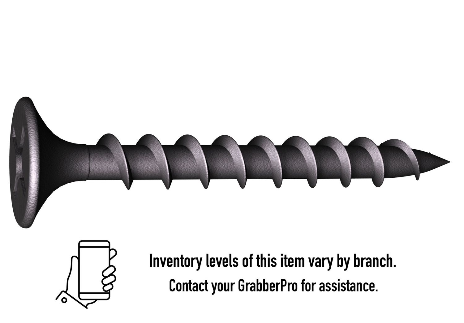Grabber 7 x 2-in Phillips, Bugle Head, Coarse Thread, Phosphate Drywall Screws