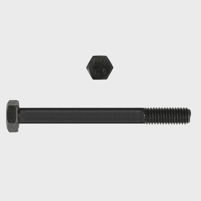 H. Paulin 612-428 Paulin M12-1.75 x 120mm Metric Hex Head Cap Screws CL 10.9 Coarse Bare Metal DIN931 PT 1 PC