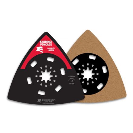 Diablo 3-1/2 inch 60-Grit Starlock Carbide Grit Oscillating Sanding Plate