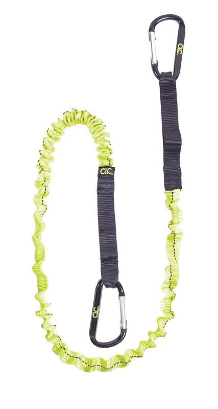CLC 1027 Tool Lanyard, 39 to 56 in L, 6 lb Working Load, Black/Green