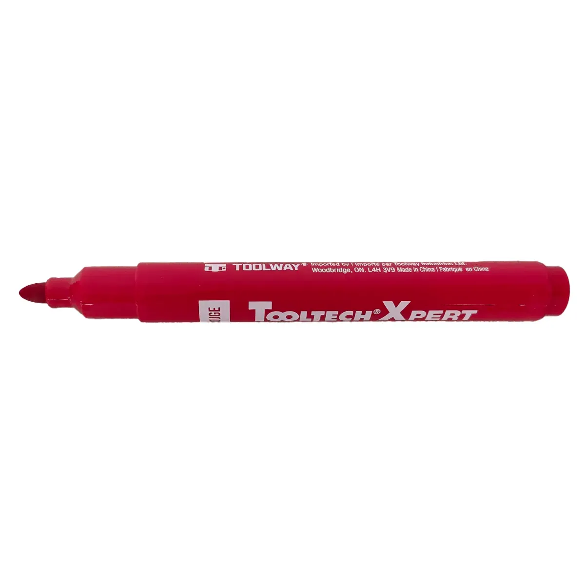 Toolway 191085 Permanent Marker Round Tip Red