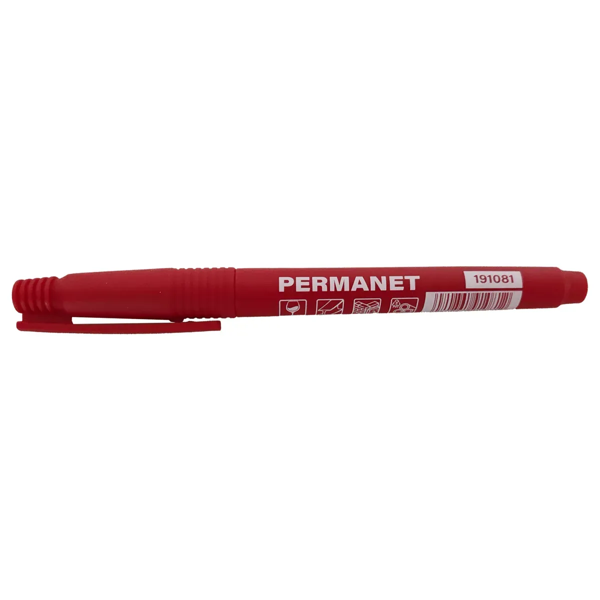 Toolway 191081 Permanent Marker Fine Tip Red