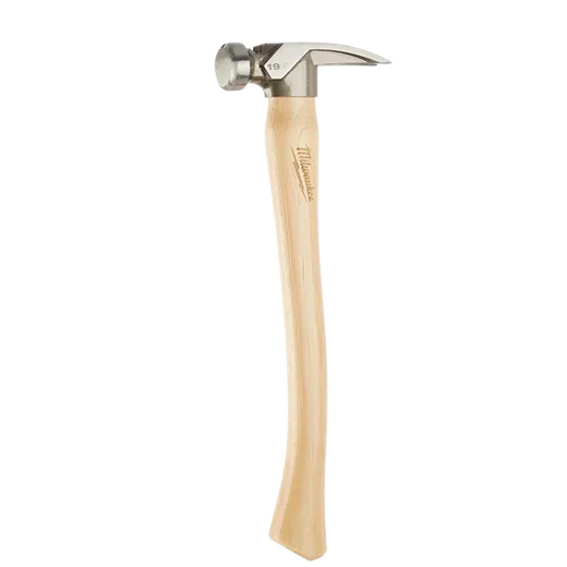 48-22-9519 -19oz Smooth Face Hickory Handle Framing Hammer