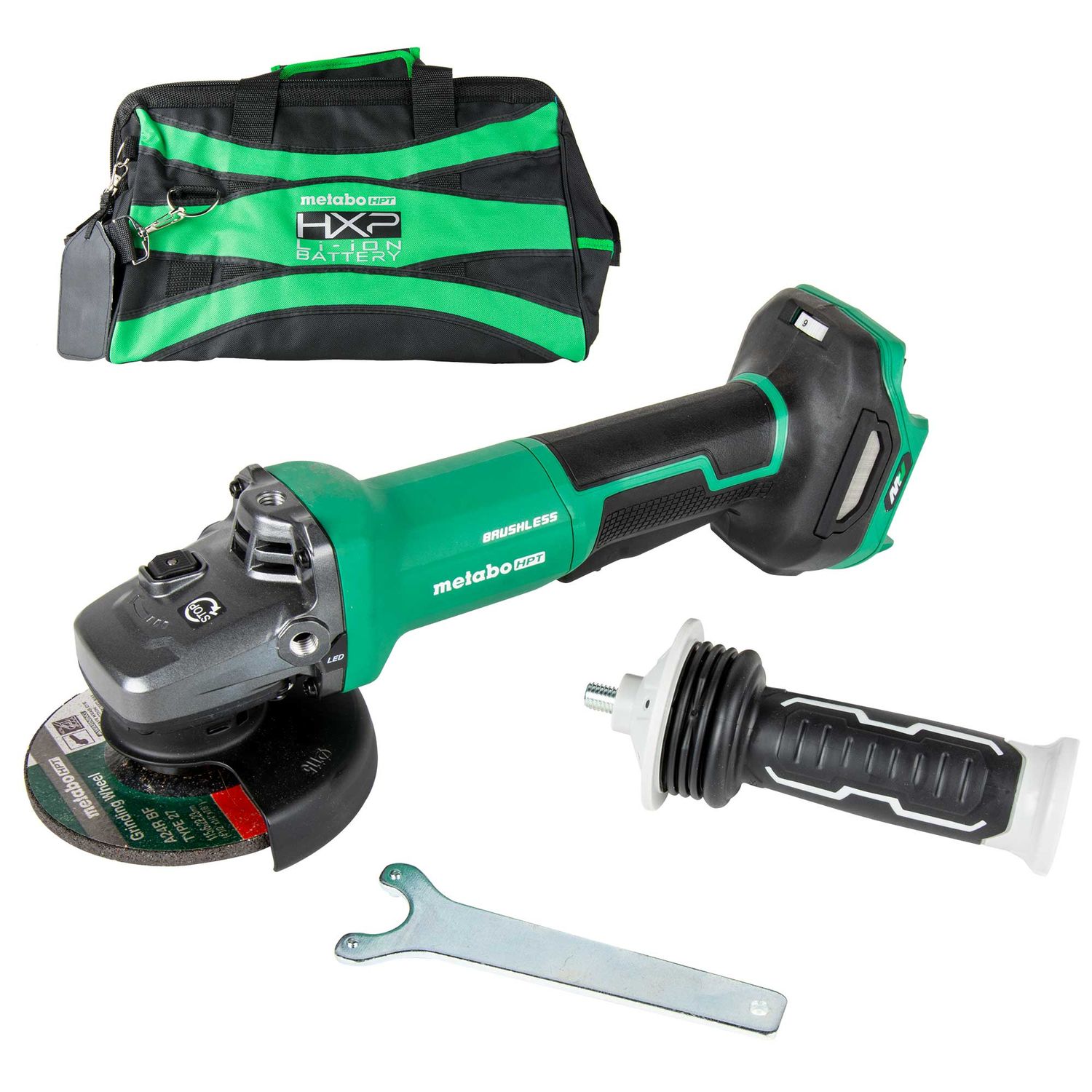 Metabo 36V MultiVolt Brushless 4-1/2in - 5in Variable Speed Paddle Switch Angle Grinder Bare Tool