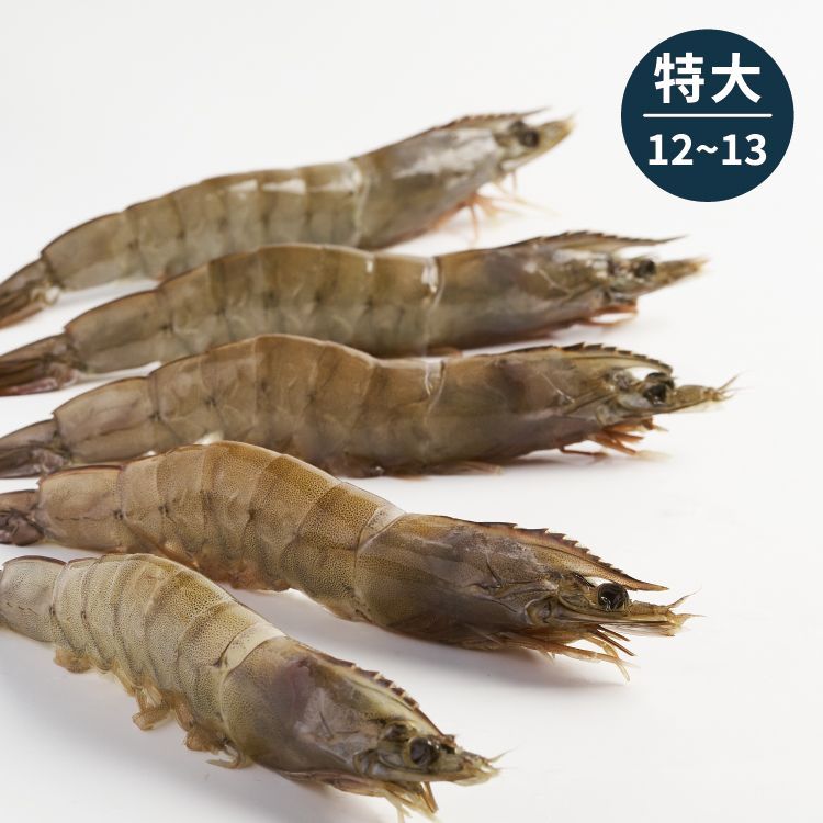 【漁仁】海水無毒白蝦-特大(12-13尾)/300g