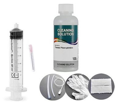 Liquido limpiador universal cabezales de inyeccion de tinta Dayma / 100ml