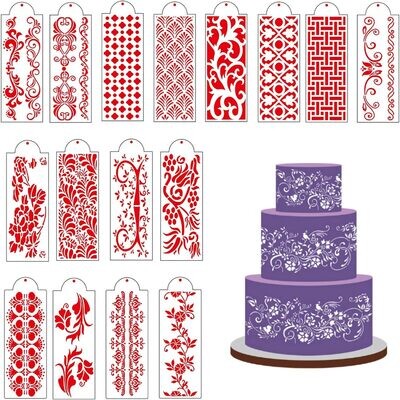 Floral Cake Decorating Stencil