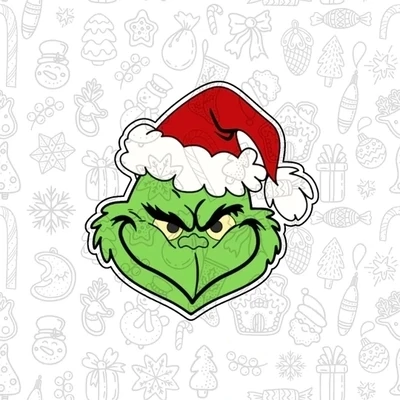 Christmas Grump 3.5&quot; Cookie Cutter by SH Creations