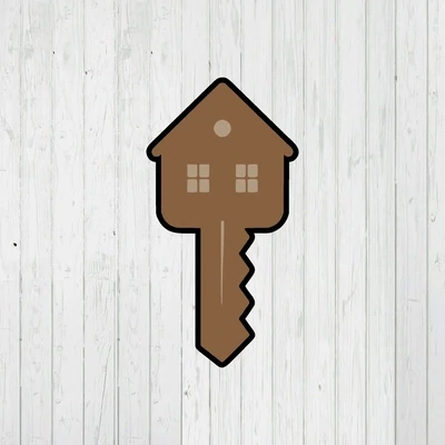 4&quot; House Key Cookie Cutter